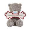 4" Congratulations Banner Me to You Bear