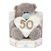 7" 50th Birthday Heart Me to You Bear
