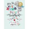 Nursery Teacher Me to You Bear Thank You Card