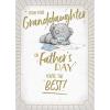 From Your Granddaughter Me to You Bear Father's Day Card