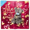 3D Holographic Love You Keepsake Me to You Valentine's Day Card