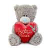 4" Holding Mistletoe Kisses Heart Me to You Bear