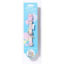 Me to You Bear Paw Prints Collar Medium Pink