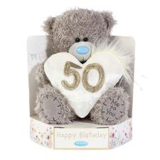 7" 50th Birthday Heart Me to You Bear
