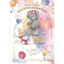 Beautiful Granddaughter Me to You Bear Birthday Card