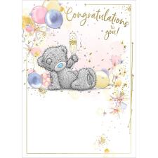 Congratulations to You Me to You Bear Card