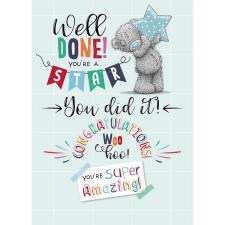 Well Done You Did It Congratulations Me to You Bear Card