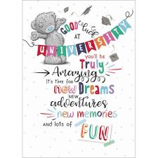 Good Luck at University Me to You Bear Card