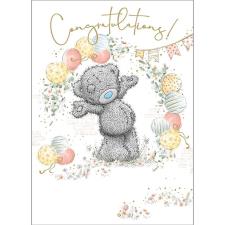Bear With Balloons Me to You Bear Congratulations Card