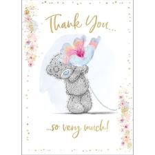 Bear Holding Flower Me to You Bear Thank You Card