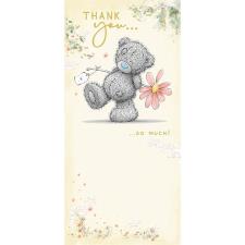 Bear Holding Pink Flower Me to You Beat Thank You Card