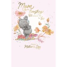 Mum Flowers &amp; Butterfly Me to You Bear Mother's Day Card