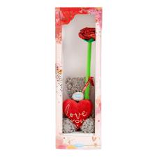 4" Love You Heart Me to You Bear &amp; Rose Gift Set