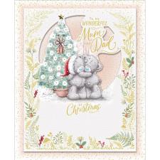 Mum &amp; Dad Handmade Me to You Bear Christmas Card