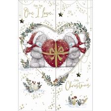 One I Love Handmade Me to You Bear Christmas Card