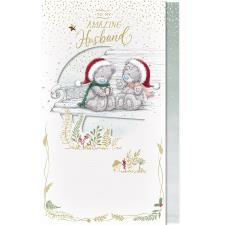 Amazing Husband Handmade Me to You Bear Christmas Card