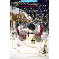 3D Holographic Mum &amp; Dad Me to You Bear Christmas Card