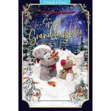 3D Holographic Special Granddaughter Me to You Bear Christmas Card