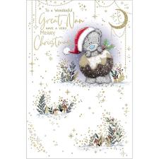 Wonderful Great Nan Me to You Bear Christmas Card