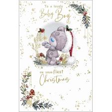 Baby Boy's 1st Christmas Me to You Bear Christmas Card