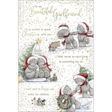 Beautiful Girlfriend Verse Me to You Bear Christmas Card