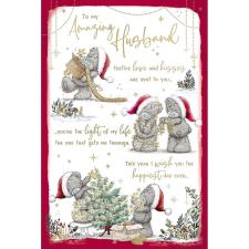 Amazing Husband Verse Me to You Bear Christmas Card