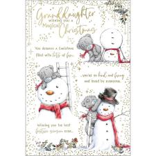 Granddaughter Verse Me to You Bear Christmas Card