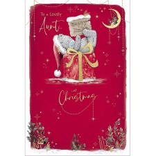 Lovely Aunt Me to You Bear Christmas Card
